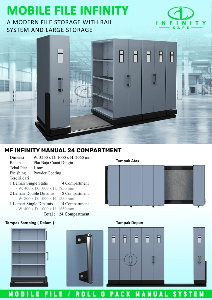 Brosur Mobile File Infinity 24 Compartment ( 24 Rak ) - 4 Rak